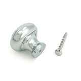 From The Anvil - Polished Chrome Regency Cabinet Knob - Large