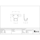 From The Anvil - Pewter Sash Lift | Sku. 52100 | Trade Door Handles.