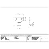 High quality images of the From The Anvil - Polished Marine SS (316) Sash Lift | Sku. Anvil-52101 | available to order from Trade Door Handles, quick delivery at discounted prices.