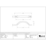 From The Anvil - Black Slim Sash Pull | Sku. 52103 | Trade Door Handles.