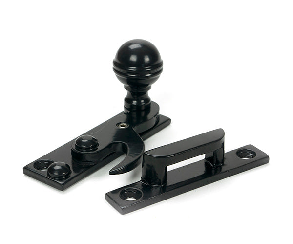 This is an image of From The Anvil - Black Prestbury Sash Hook Fastener available to order from Trade Door Handles in Kendal.