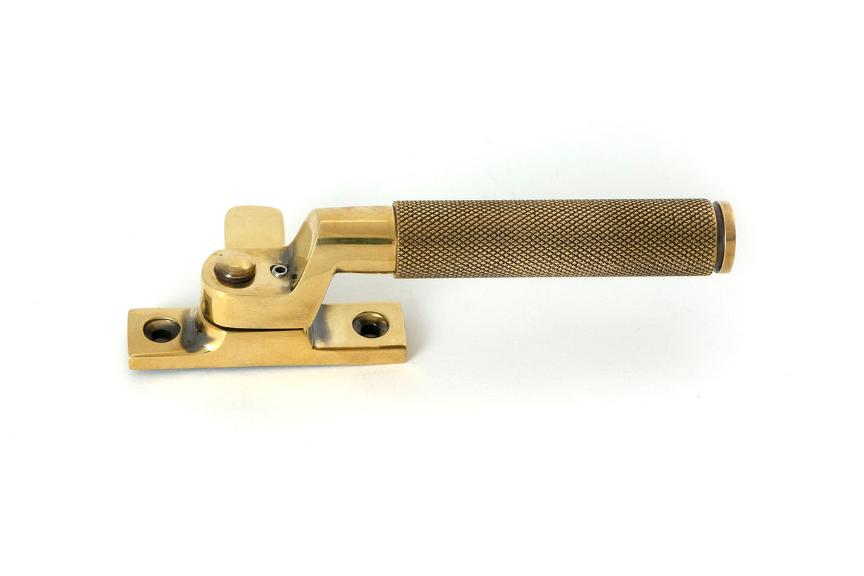 From The Anvil - Aged Brass Locking Brompton Fastener LH | Sku. 52115 | Trade Door Handles.