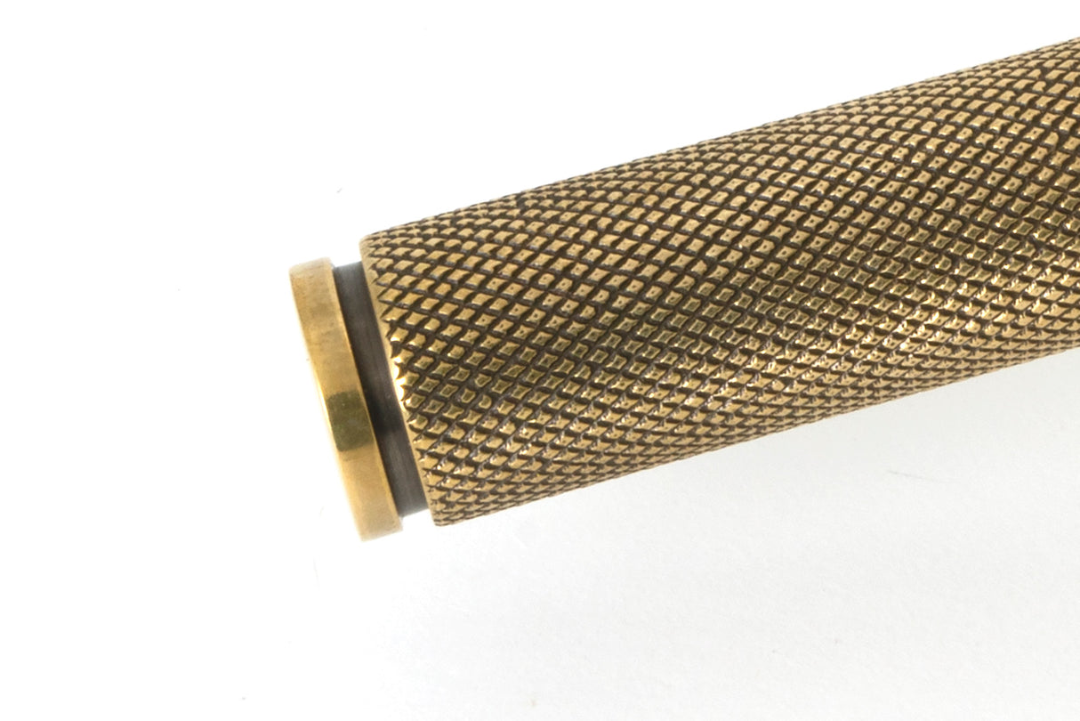 From The Anvil - Aged Brass Locking Brompton Fastener LH | Sku. 52115 | Trade Door Handles.