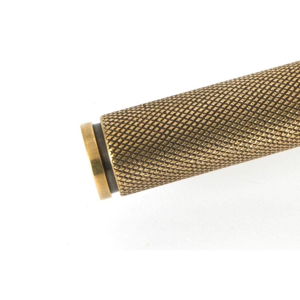 From The Anvil - Aged Brass Locking Brompton Fastener LH | Sku. 52115 | Trade Door Handles.