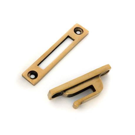 From The Anvil - Aged Brass Locking Brompton Fastener LH | Sku. 52115 | Trade Door Handles.