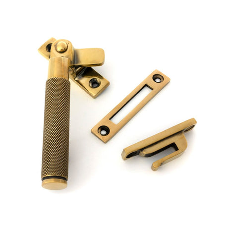 From The Anvil - Aged Brass Locking Brompton Fastener LH | Sku. 52115 | Trade Door Handles.