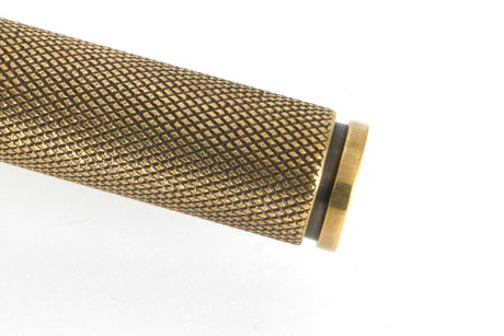 From The Anvil - Aged Brass Locking Brompton Fastener RH | Sku. 52116 | Trade Door Handles.
