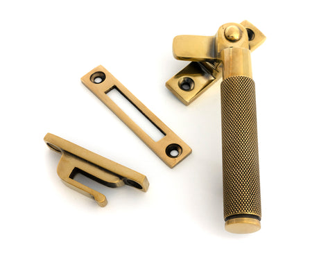 From The Anvil - Aged Brass Locking Brompton Fastener RH | Sku. 52116 | Trade Door Handles.