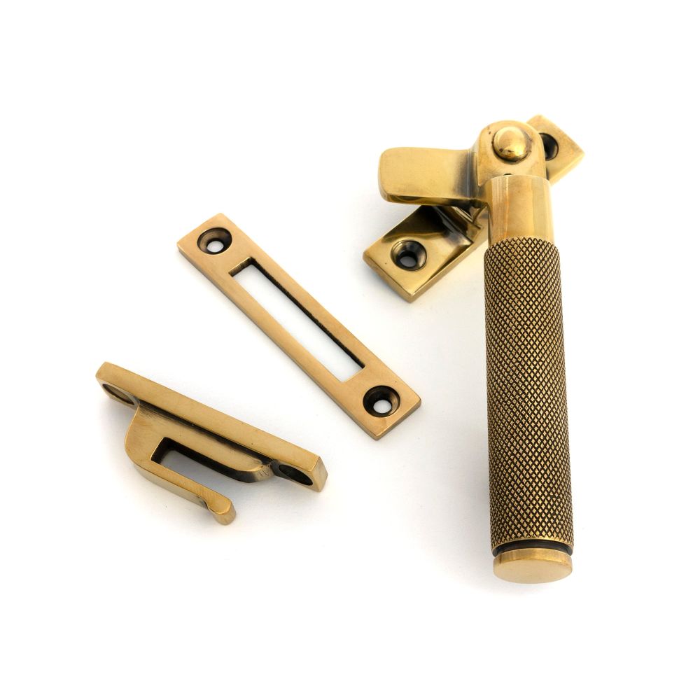 From The Anvil - Aged Brass Locking Brompton Fastener RH | Sku. 52116 | Trade Door Handles.