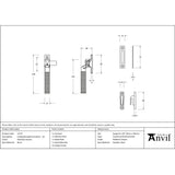 From The Anvil - Polished Chrome Locking Brompton Fastener LH | Sku. 52117 | Trade Door Handles.