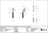 From The Anvil - Polished Nickel Locking Brompton Fastener LH