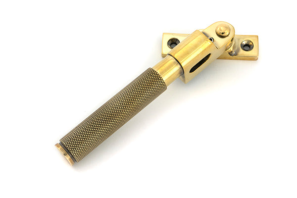 From The Anvil - Aged Brass Night-Vent Locking Brompton Fastener