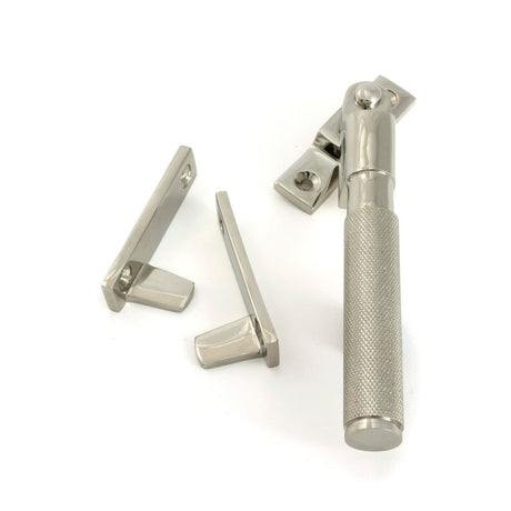From The Anvil - Polished Nickel Night-Vent Locking Brompton Fastener | Sku. 52129 | Trade Door Handles.