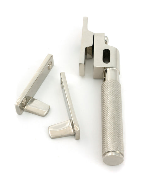 From The Anvil - Polished Nickel Night-Vent Locking Brompton Fastener | Sku. 52129 | Trade Door Handles.