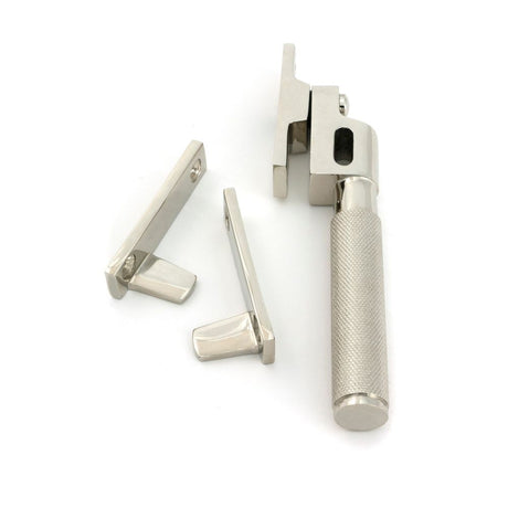 From The Anvil - Polished Nickel Night-Vent Locking Brompton Fastener | Sku. 52129 | Trade Door Handles.