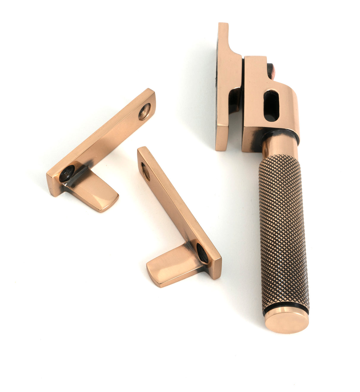 From The Anvil - Polished Bronze Night-Vent Locking Brompton Fastener | Sku. 52131 | Trade Door Handles.