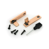 From The Anvil - Polished Bronze Night-Vent Locking Brompton Fastener | Sku. 52131 | Trade Door Handles.