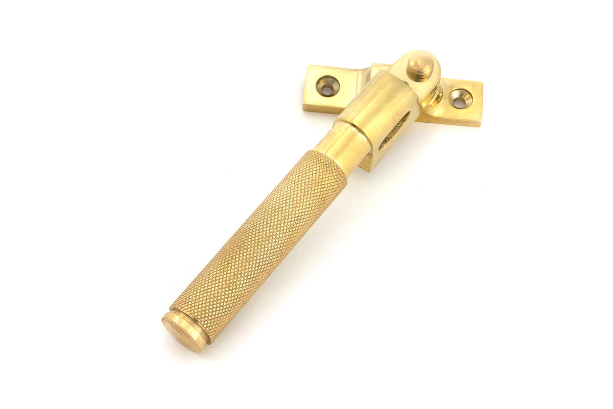 From The Anvil - Polished Brass Night-Vent Locking Brompton Fastener | Sku. 52132 | Trade Door Handles.
