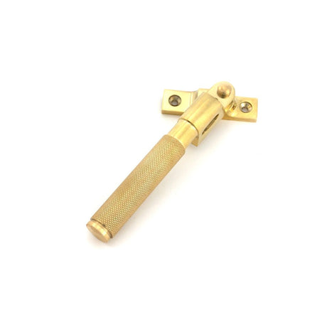 From The Anvil - Polished Brass Night-Vent Locking Brompton Fastener | Sku. 52132 | Trade Door Handles.