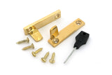 From The Anvil - Polished Brass Night-Vent Locking Brompton Fastener | Sku. 52132 | Trade Door Handles.