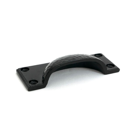 From The Anvil - Black Hammered Art Deco Drawer Pull | Sku. 52156 | Trade Door Handles.