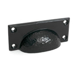 From The Anvil - Black Hammered Art Deco Drawer Pull | Sku. 52156 | Trade Door Handles.