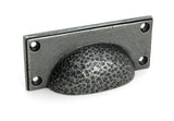 From The Anvil - Pewter Hammered Art Deco Drawer Pull | Sku. 52157 | Trade Door Handles.