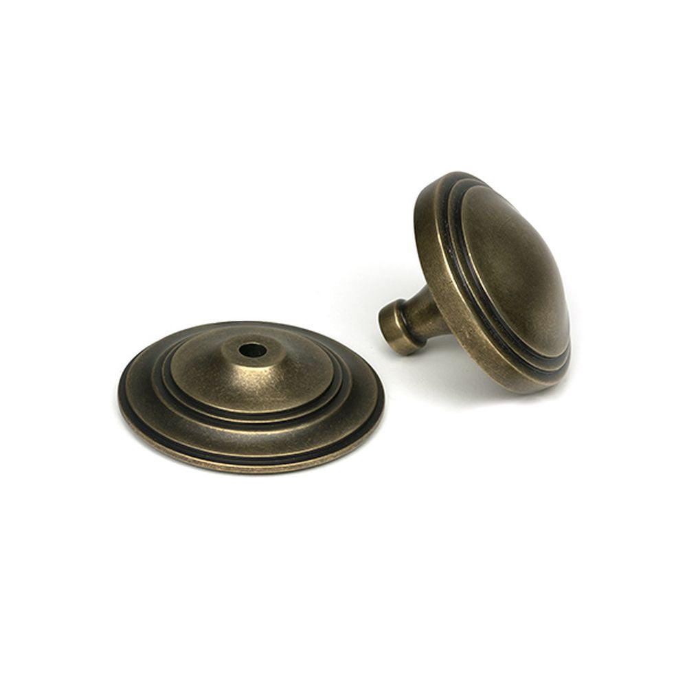 High quality images of the From The Anvil - Burnished Brass Art Deco Centre Door Knob | Sku. Anvil-52160 | available to order from Trade Door Handles, quick delivery at discounted prices.