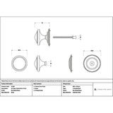 High quality images of the From The Anvil - Burnished Brass Art Deco Centre Door Knob | Sku. Anvil-52160 | available to order from Trade Door Handles, quick delivery at discounted prices.