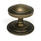 High quality images of the From The Anvil - Burnished Brass Art Deco Centre Door Knob | Sku. Anvil-52160 | available to order from Trade Door Handles, quick delivery at discounted prices.