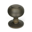 High quality images of the From The Anvil - Burnished Brass Beehive Centre Door Knob | Sku. Anvil-52161 | available to order from Trade Door Handles, quick delivery at discounted prices.
