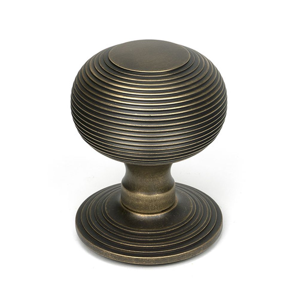 High quality images of the From The Anvil - Burnished Brass Beehive Centre Door Knob | Sku. Anvil-52161 | available to order from Trade Door Handles, quick delivery at discounted prices.