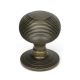 High quality images of the From The Anvil - Burnished Brass Beehive Centre Door Knob | Sku. Anvil-52161 | available to order from Trade Door Handles, quick delivery at discounted prices.
