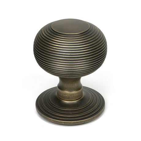 High quality images of the From The Anvil - Burnished Brass Beehive Centre Door Knob | Sku. Anvil-52161 | available to order from Trade Door Handles, quick delivery at discounted prices.