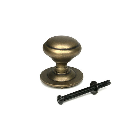 High quality images of the From The Anvil - Burnished Brass Round Centre Door Knob | Sku. Anvil-52162 | available to order from Trade Door Handles, quick delivery at discounted prices.
