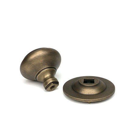 High quality images of the From The Anvil - Burnished Brass Round Centre Door Knob | Sku. Anvil-52162 | available to order from Trade Door Handles, quick delivery at discounted prices.