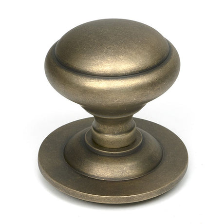 High quality images of the From The Anvil - Burnished Brass Round Centre Door Knob | Sku. Anvil-52162 | available to order from Trade Door Handles, quick delivery at discounted prices.