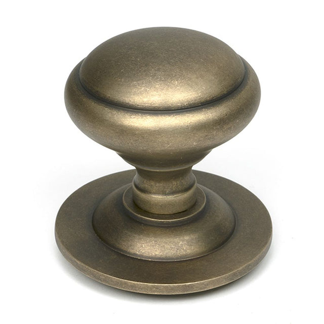 High quality images of the From The Anvil - Burnished Brass Round Centre Door Knob | Sku. Anvil-52162 | available to order from Trade Door Handles, quick delivery at discounted prices.