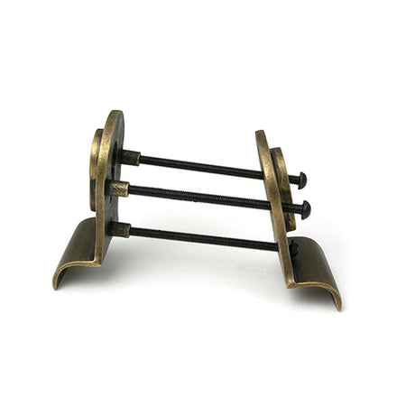 High quality images of the From The Anvil - Burnished Brass 50mm Euro Door Pull (Back to Back fixings) | Sku. Anvil-52164 | available to order from Trade Door Handles, quick delivery at discounted prices.