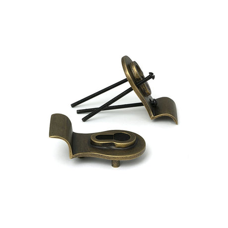 High quality images of the From The Anvil - Burnished Brass 50mm Euro Door Pull (Back to Back fixings) | Sku. Anvil-52164 | available to order from Trade Door Handles, quick delivery at discounted prices.