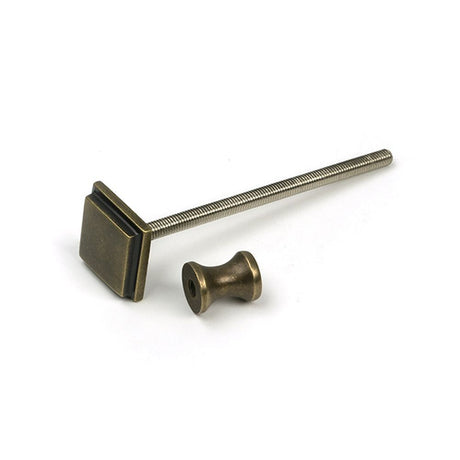 High quality images of the From The Anvil - Burnished Brass Slimline Art Deco Door Knocker | Sku. Anvil-52167 | available to order from Trade Door Handles, quick delivery at discounted prices.