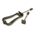 High quality images of the From The Anvil - Burnished Brass Slimline Art Deco Door Knocker | Sku. Anvil-52167 | available to order from Trade Door Handles, quick delivery at discounted prices.