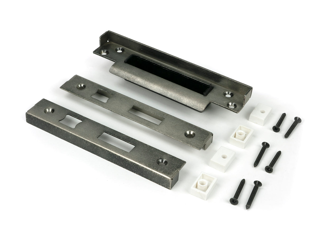 From The Anvil - ½" Rebate Kit for Sash Lock Pewter Patina | Sku. 52187 | Trade Door Handles.