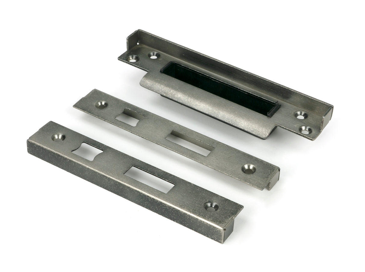 From The Anvil - ½" Rebate Kit for Sash Lock Pewter Patina | Sku. 52187 | Trade Door Handles.