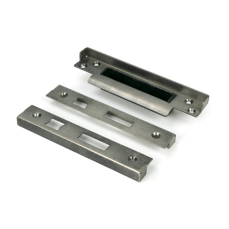 From The Anvil - 1/2" Rebate Kit for Sash Lock Pewter Patina | Sku. 52187 | Trade Door Handles.