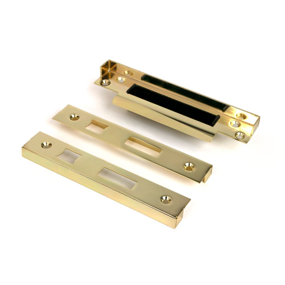 From The Anvil - 1/2" Rebate Kit for Sash Lock Polished Brass | Sku. 52188 | Trade Door Handles.