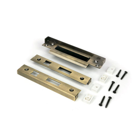 From The Anvil - 1/2" Rebate Kit for Sash Lock Aged Brass | Sku. 52189 | Trade Door Handles.