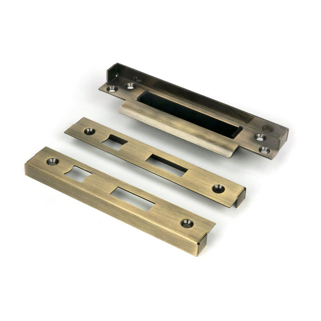 From The Anvil - 1/2" Rebate Kit for Sash Lock Aged Brass | Sku. 52189 | Trade Door Handles.