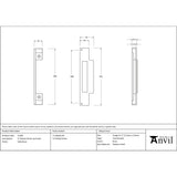 From The Anvil - 1/2" Rebate Kit for Sash Lock Satin Brass | Sku. 52190 | Trade Door Handles.