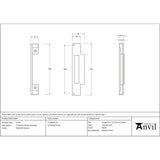 From The Anvil - 1/2" Rebate Kit for Sash Lock Polished Chrome | Sku. 52192 | Trade Door Handles.